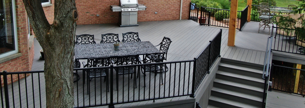 deck with furniture on it