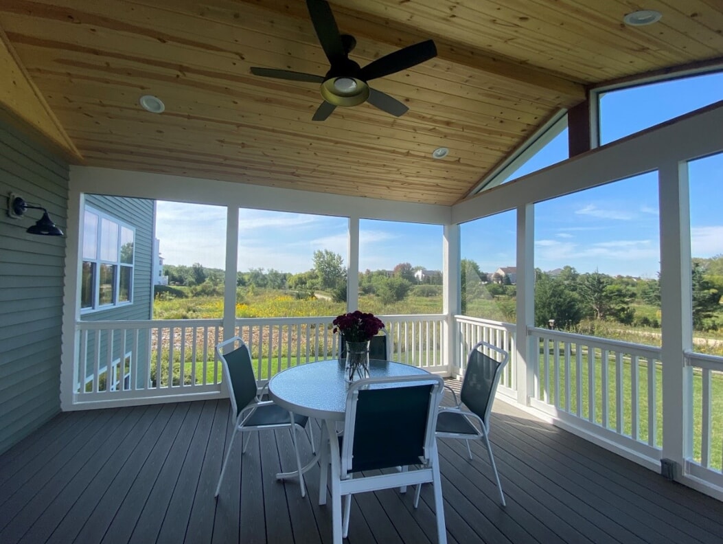 new screened in porch in Charlotte