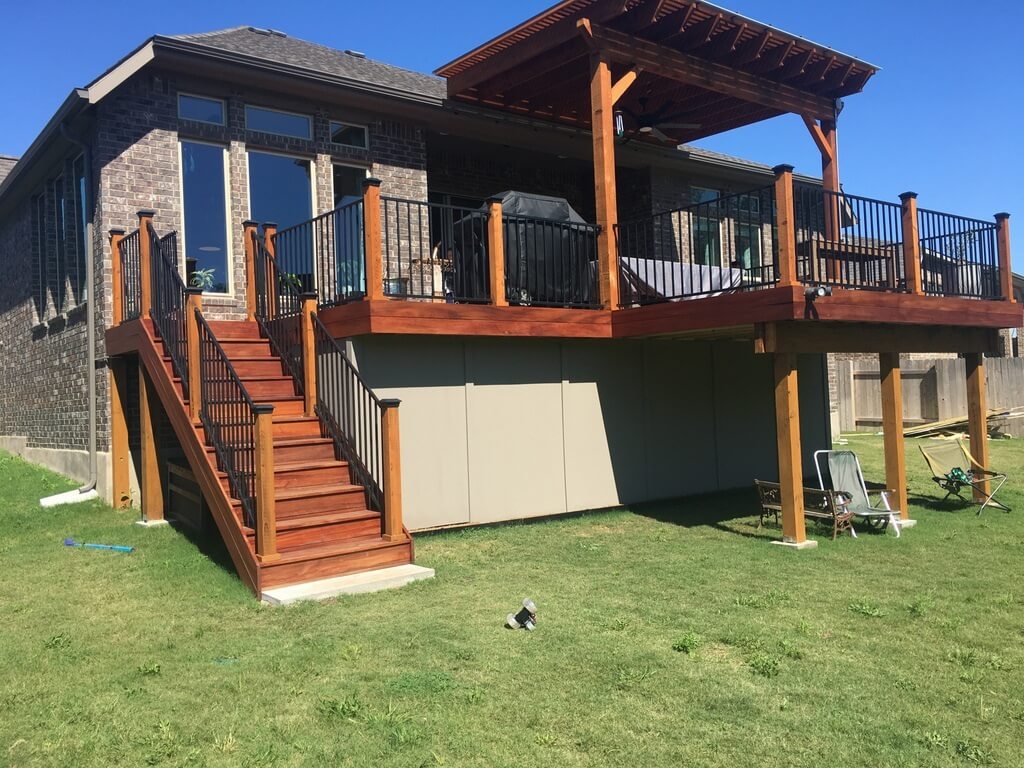 Wooden deck