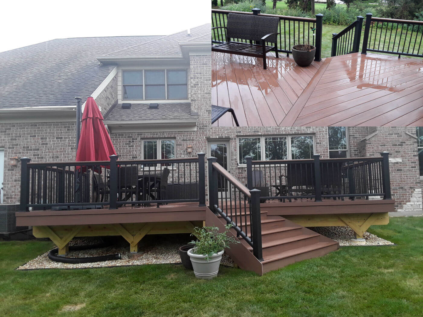custom Mahogany AZEK deck