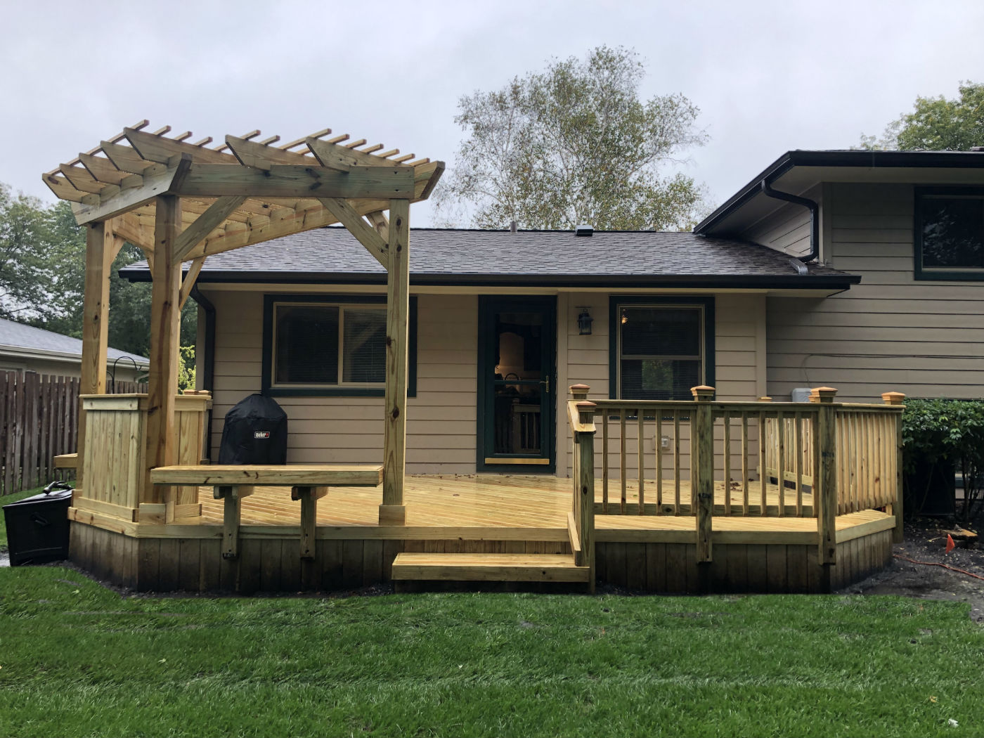 Custom wood deck