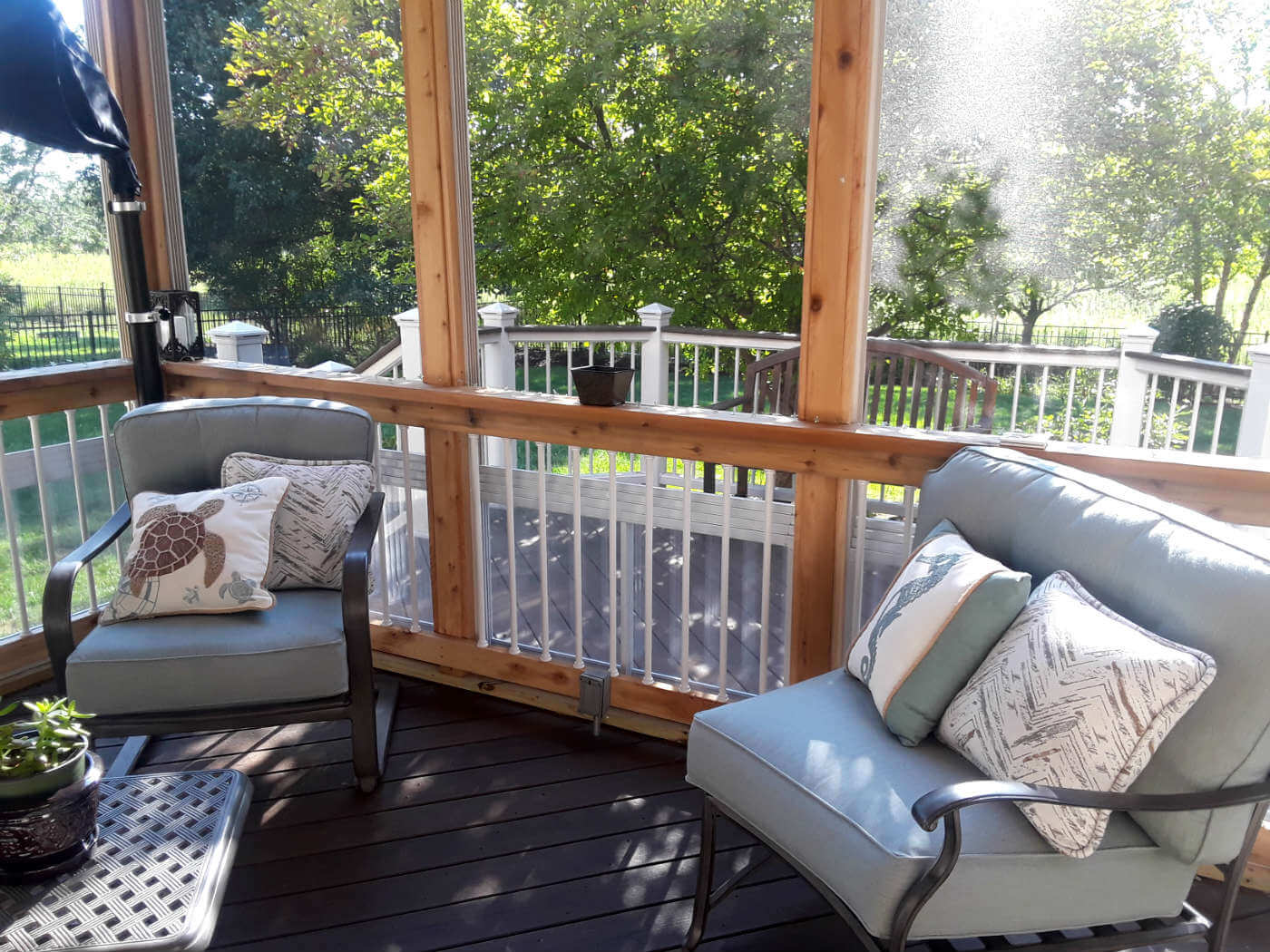 Custom screen porch and deck