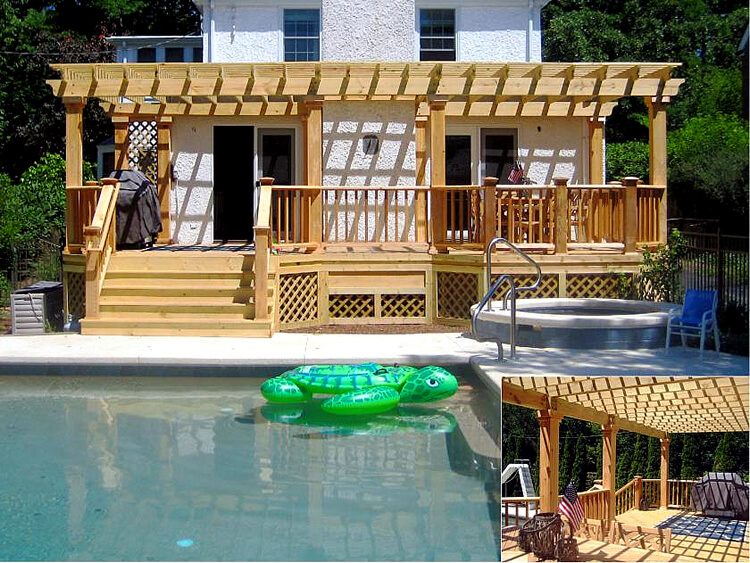 Custom pool deck