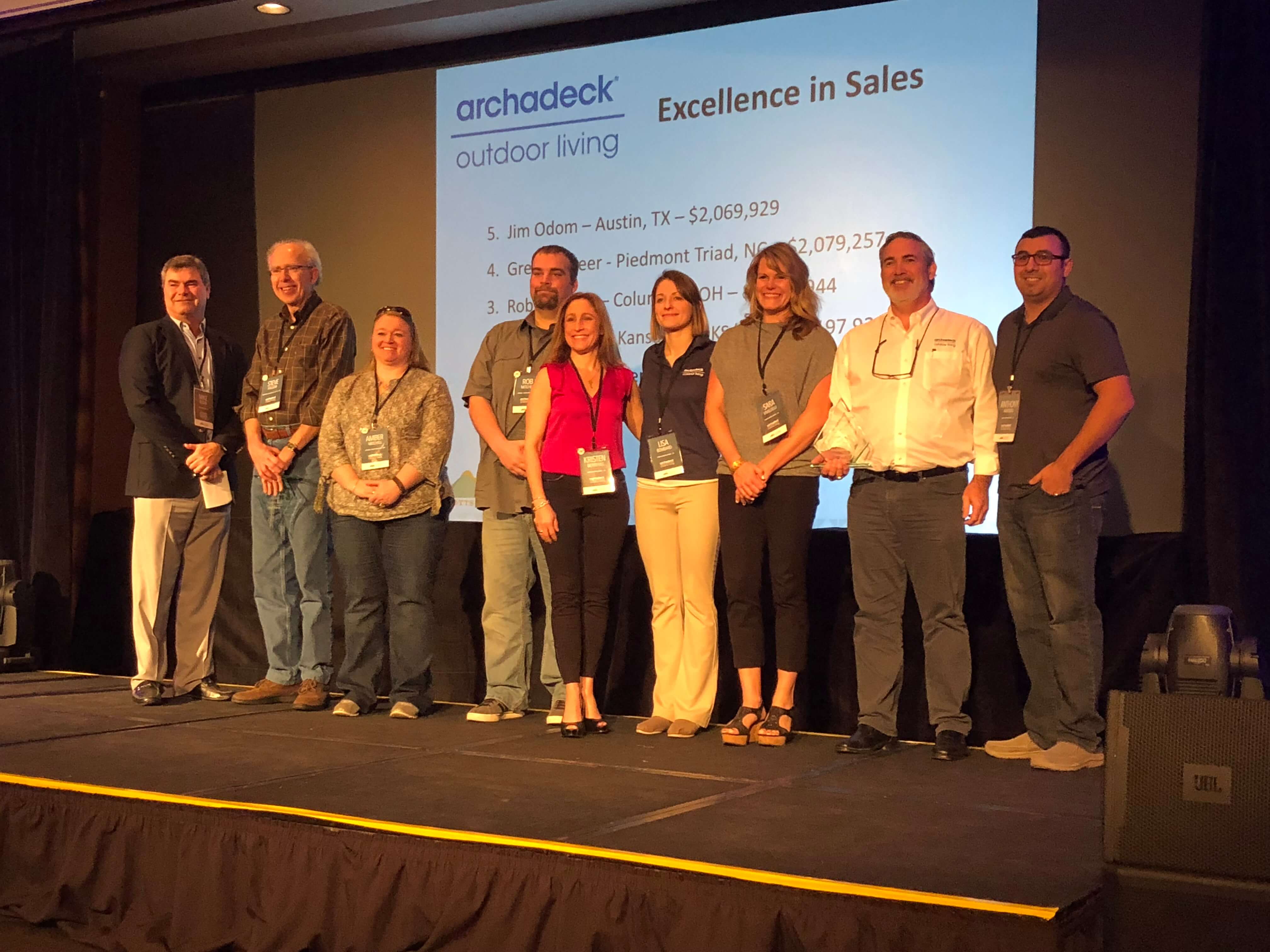 Archadeck team received an award