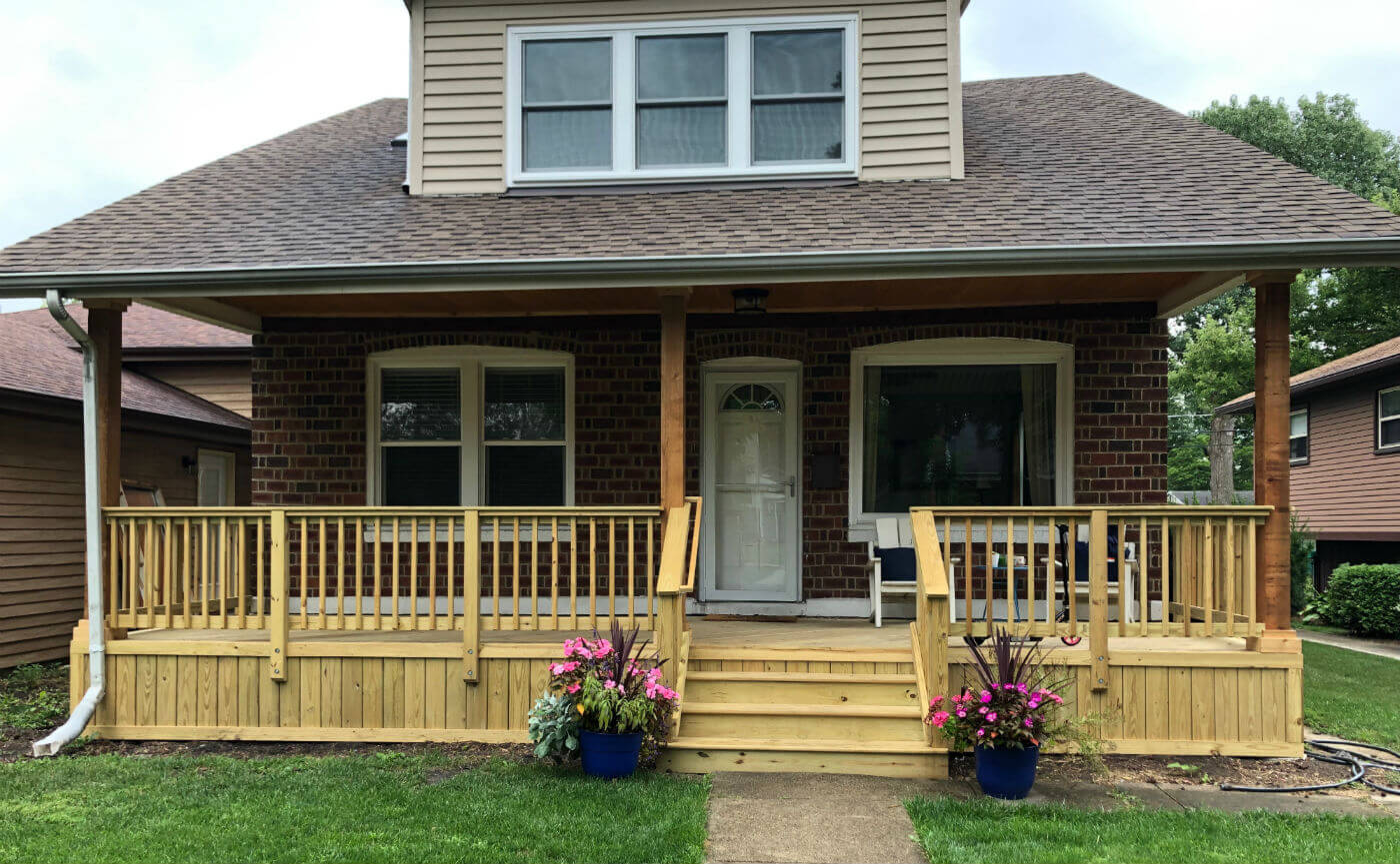 front porch deck Westmont IL