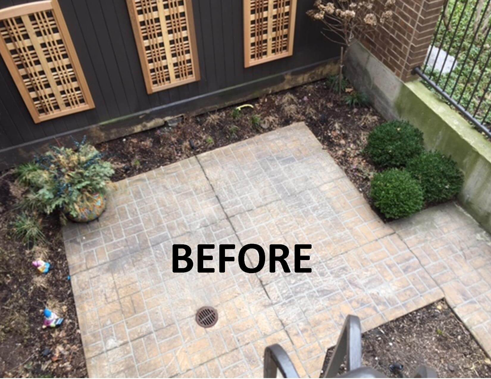 Roe Conn patio before