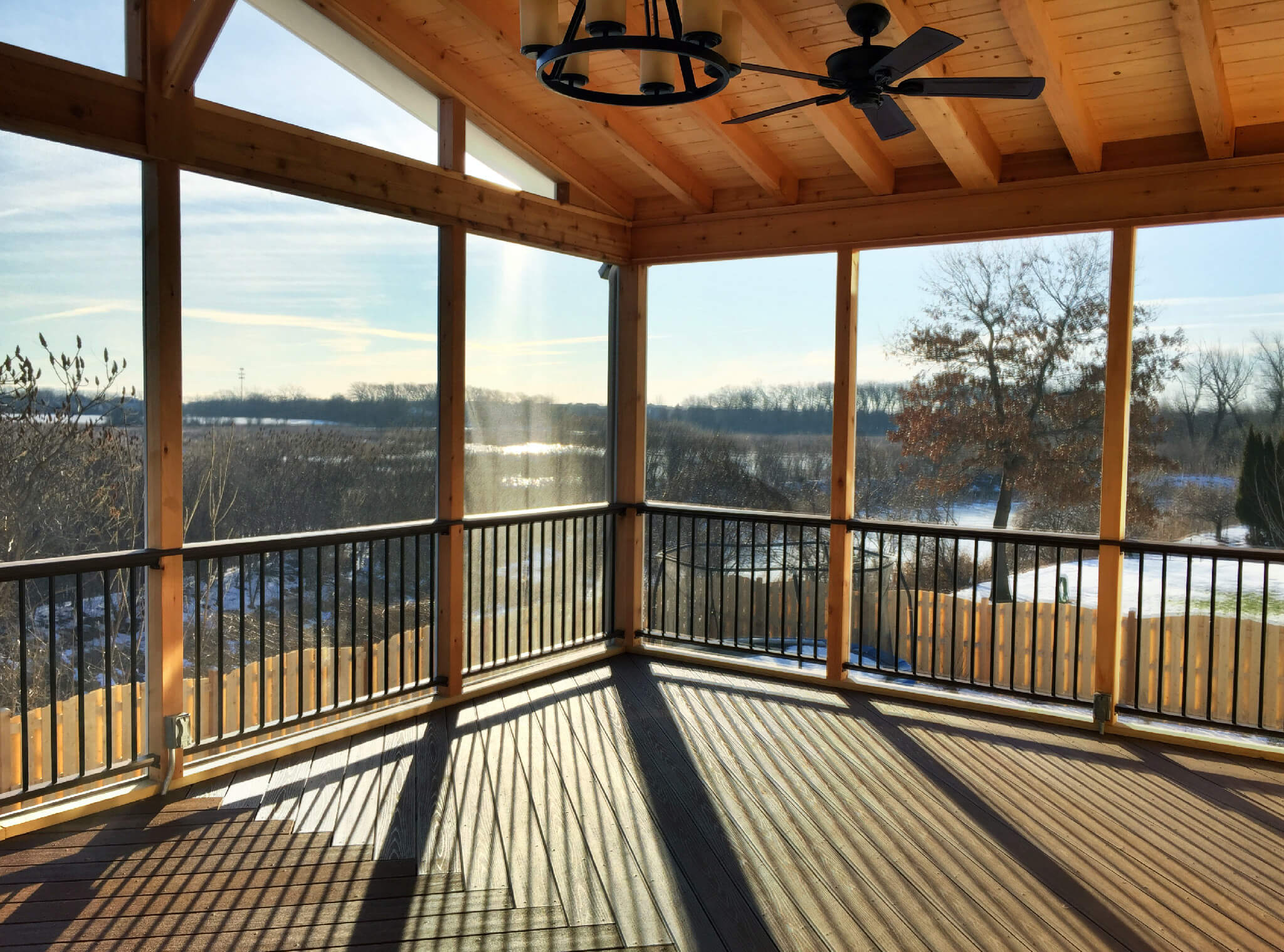 Custom screen porch