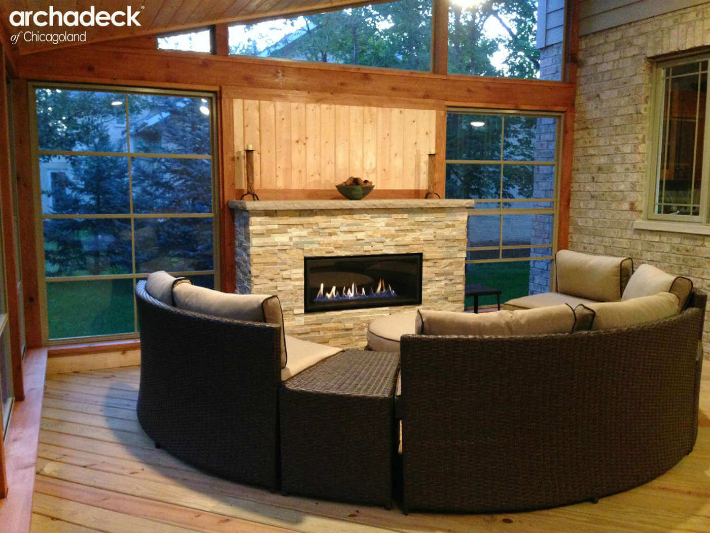 Custom screened porch