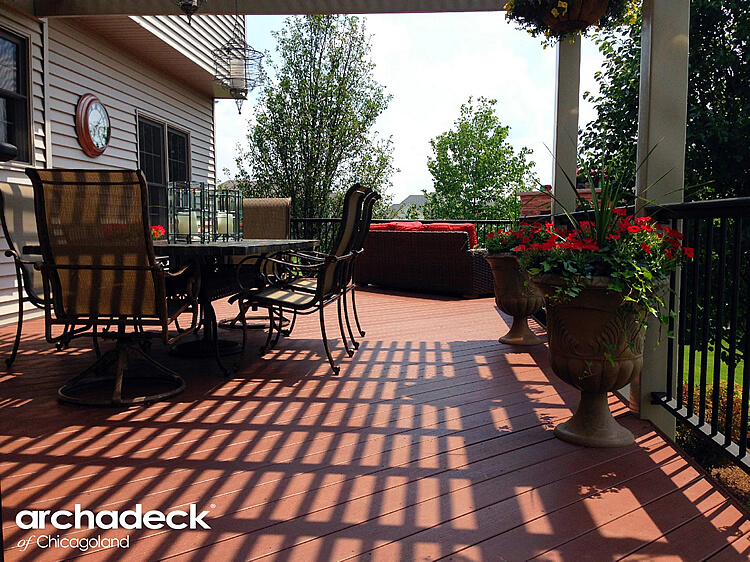 Custom deck with black rails