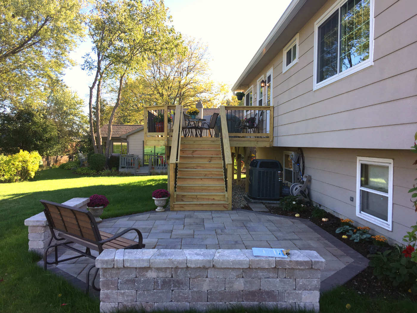Custom wood deck