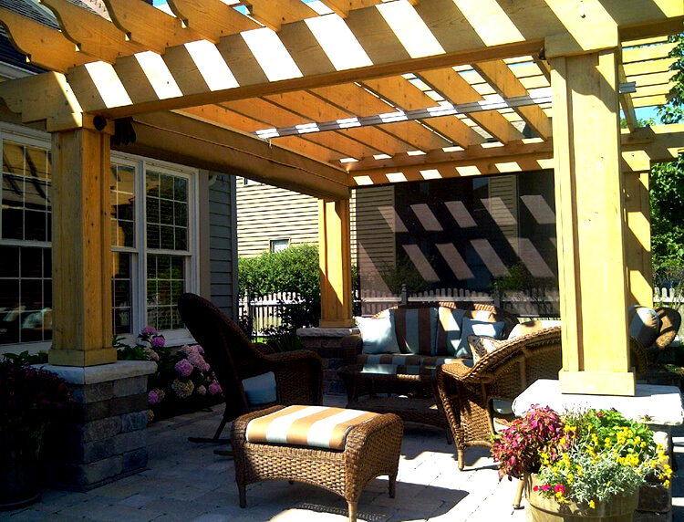 patio and pergola