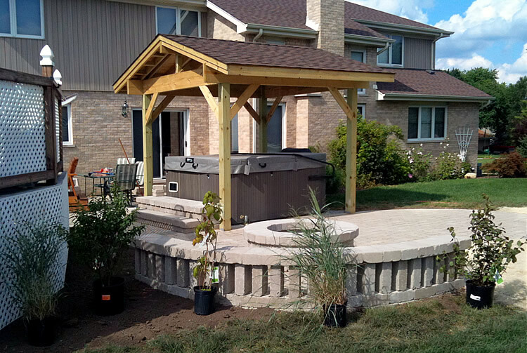 patio and pergola