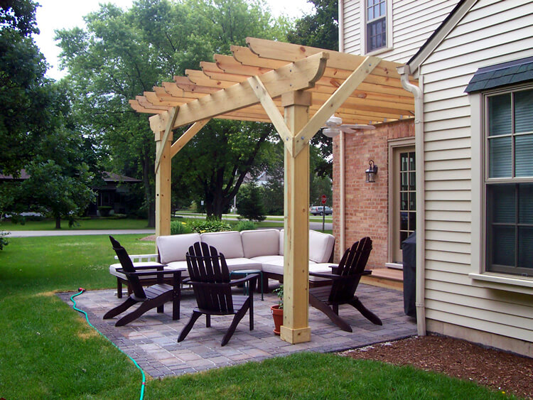 Aurora IL patio and pergola