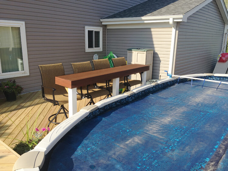 Aurora IL pool deck