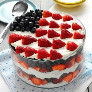 Red white blue dessert