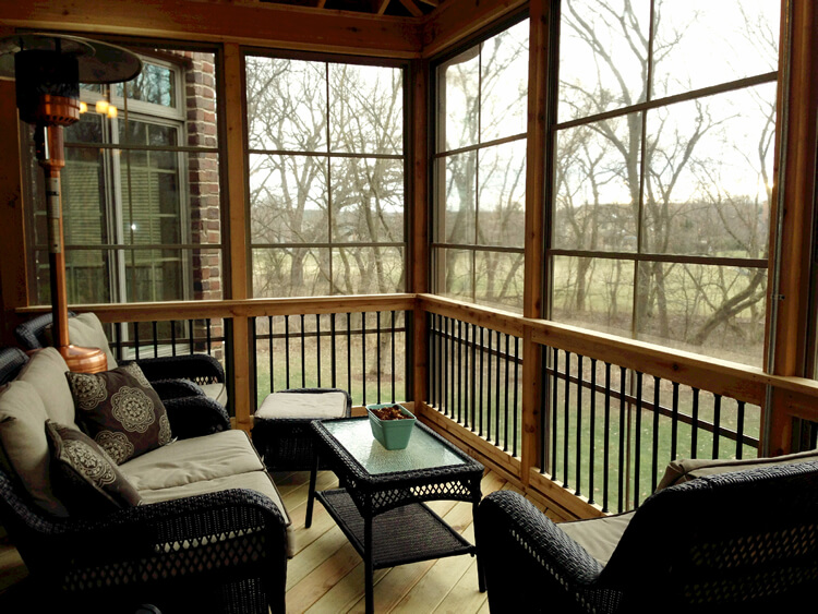 Custom screen porch
