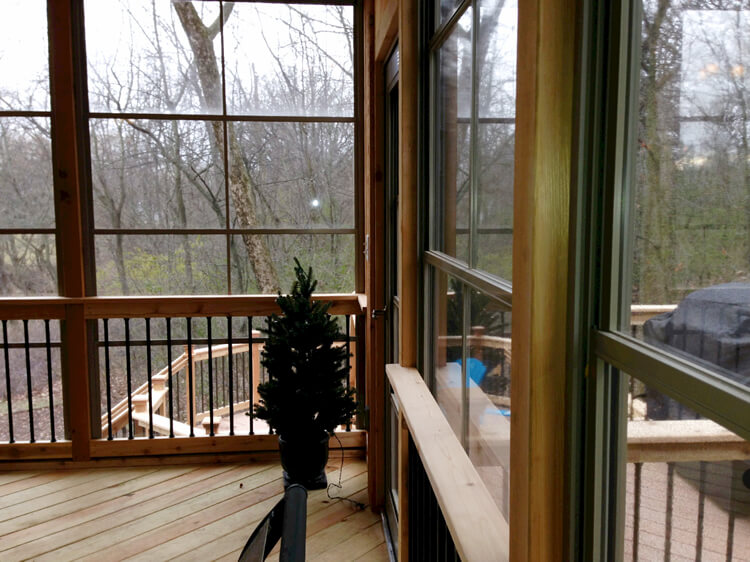 Custom screen porch