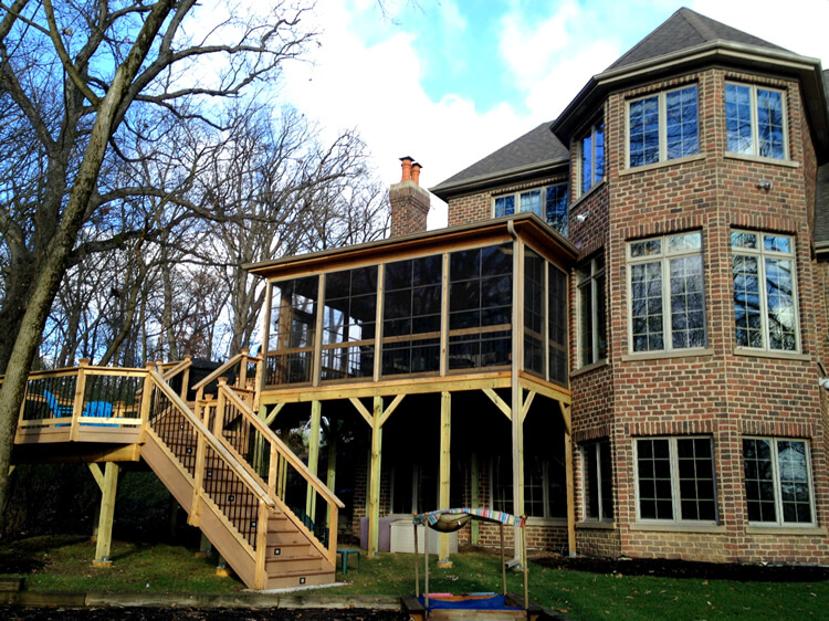 Custom screen porch