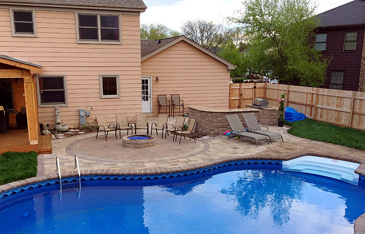 Custom pool deck