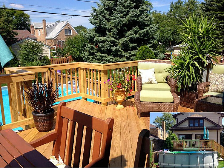 Custom pool deck