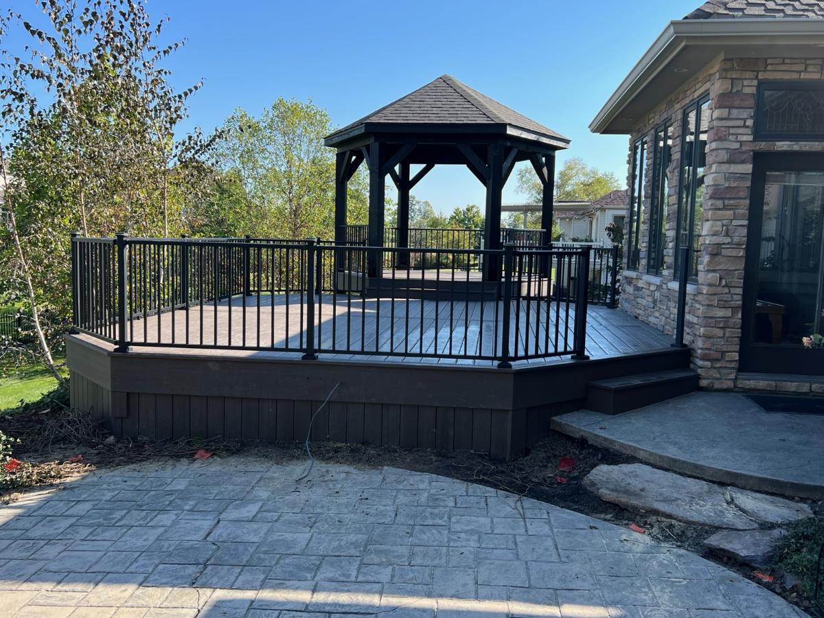 gazebo and deck