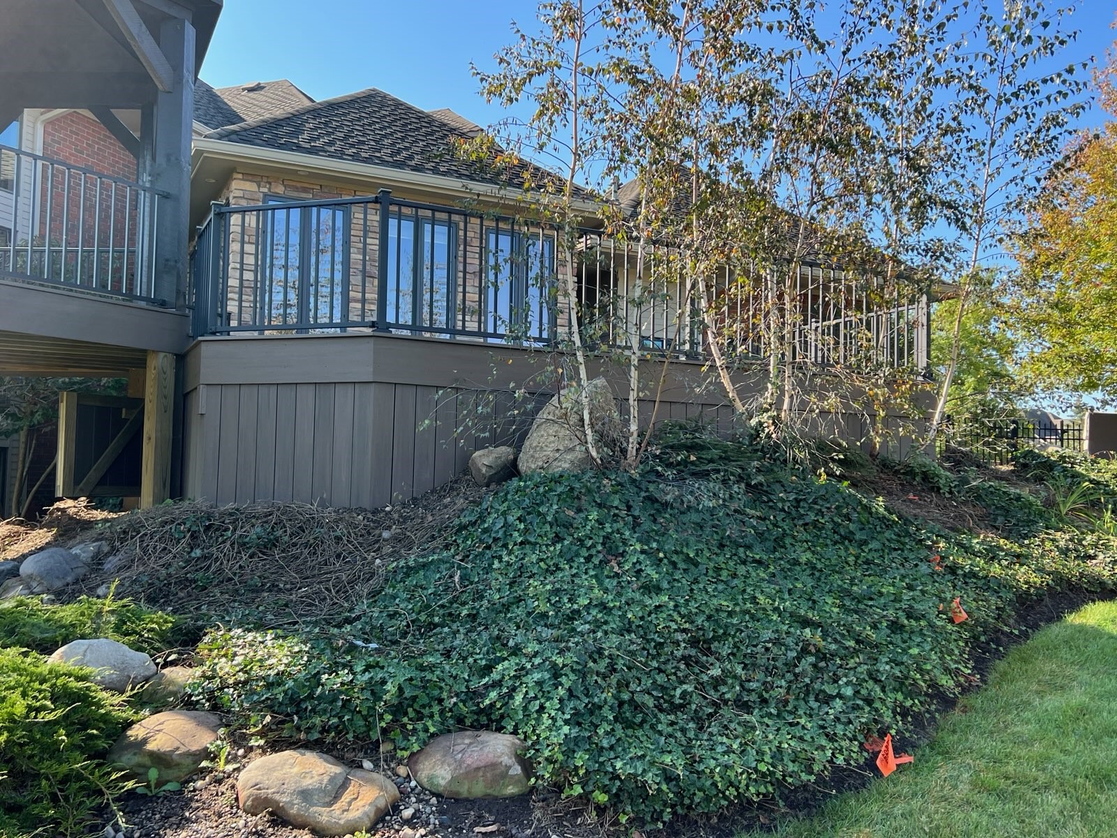 yard after landscaping