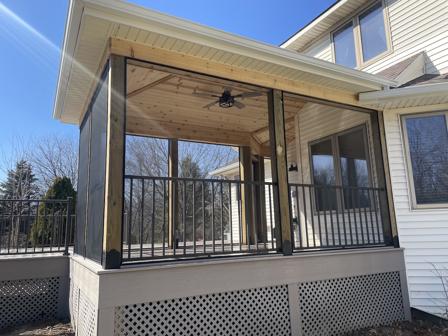 Southwest fort wayne screened in porch builder