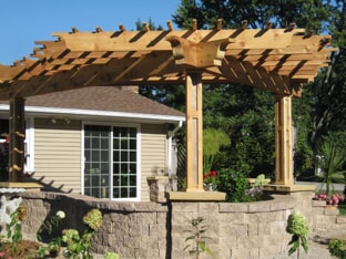 Cedar bell pergola Fort Wayne