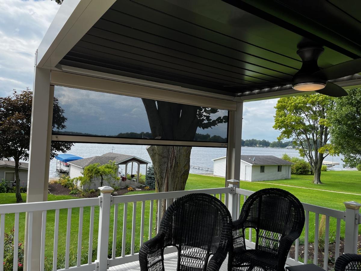louvered roof pergola instalers ne indiana