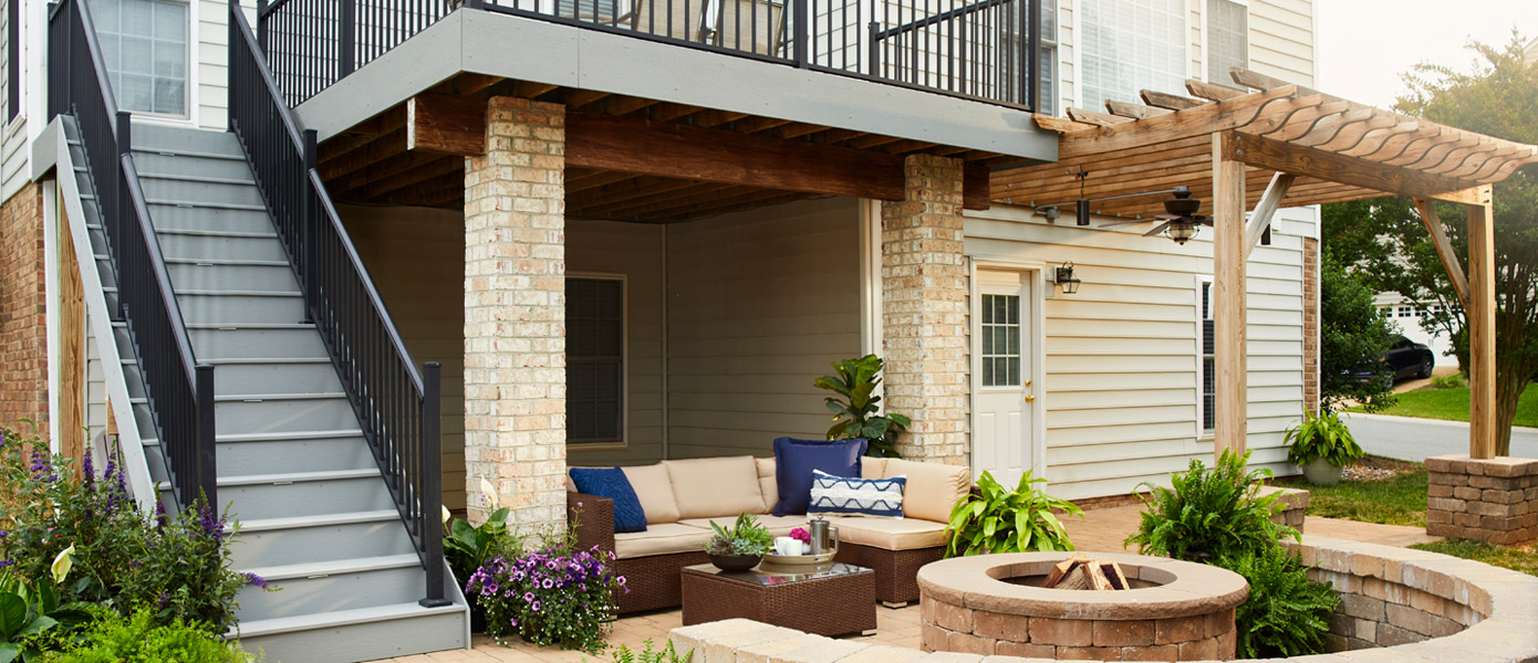 Fire pit outdoors