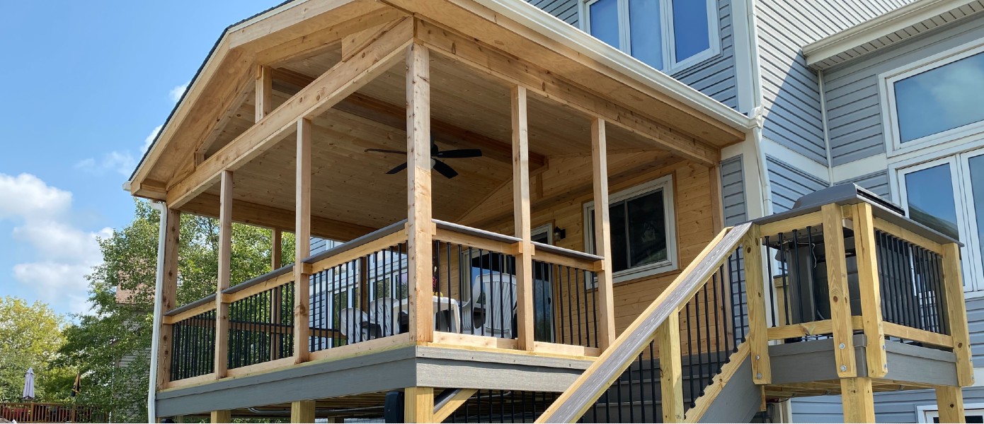 second story porch