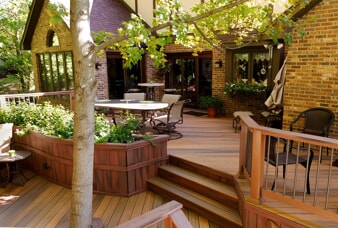 custom multi level deck entertaining space