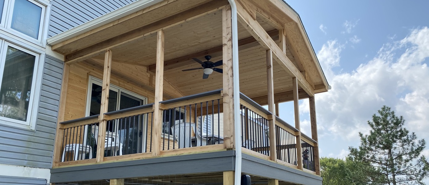 Open porch build