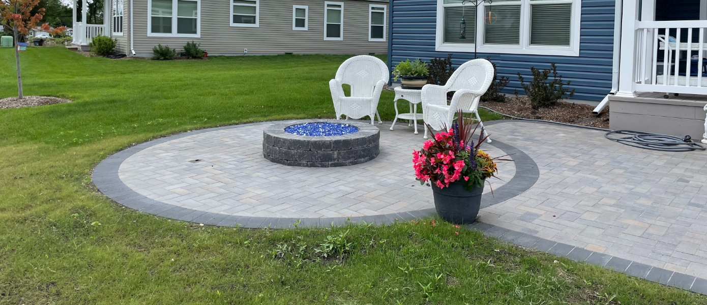 patio and firepit