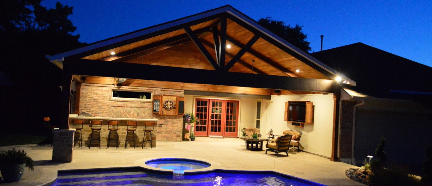 Outdoor covered porch