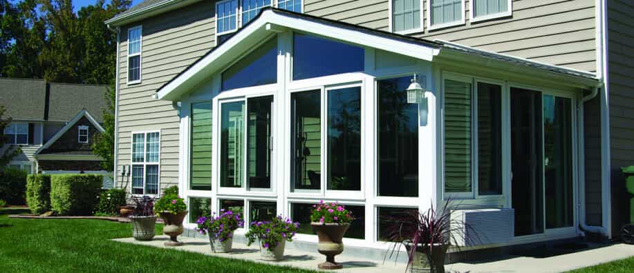 sunroom attached to house