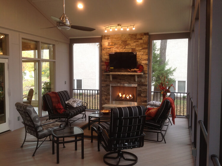 Outdoor Fireplace For Your Porch Or Deck, Outdoor Porch Gas Fireplace