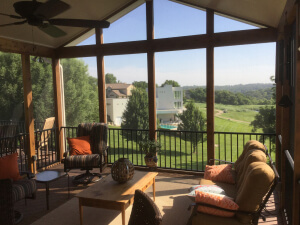 Custom screened porch