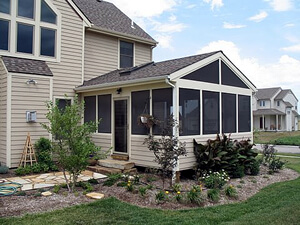 Custom screened porch