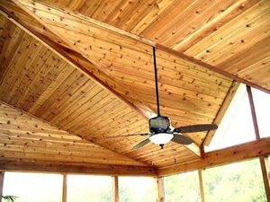 Porch ceiling details