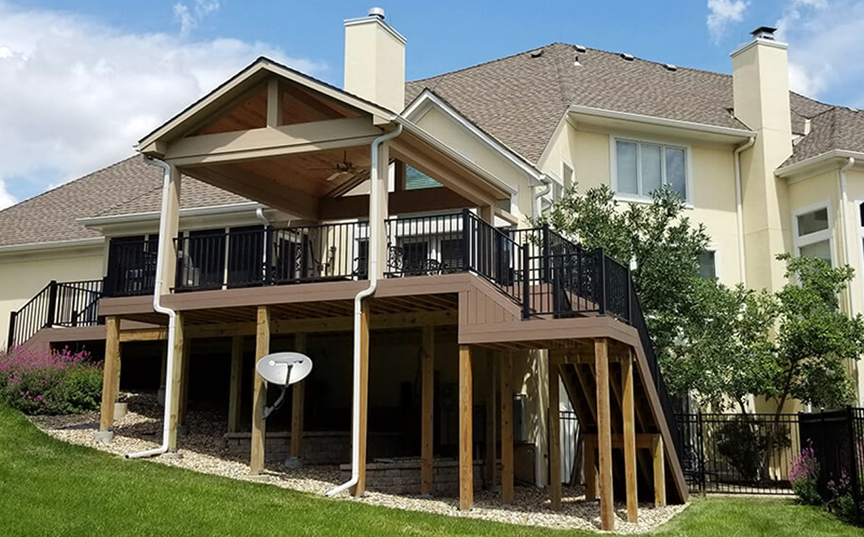 Johnson County Kansas covered deck