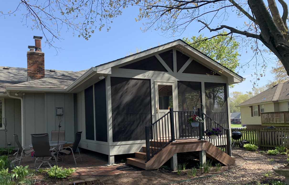 How much value will a screened porch retain