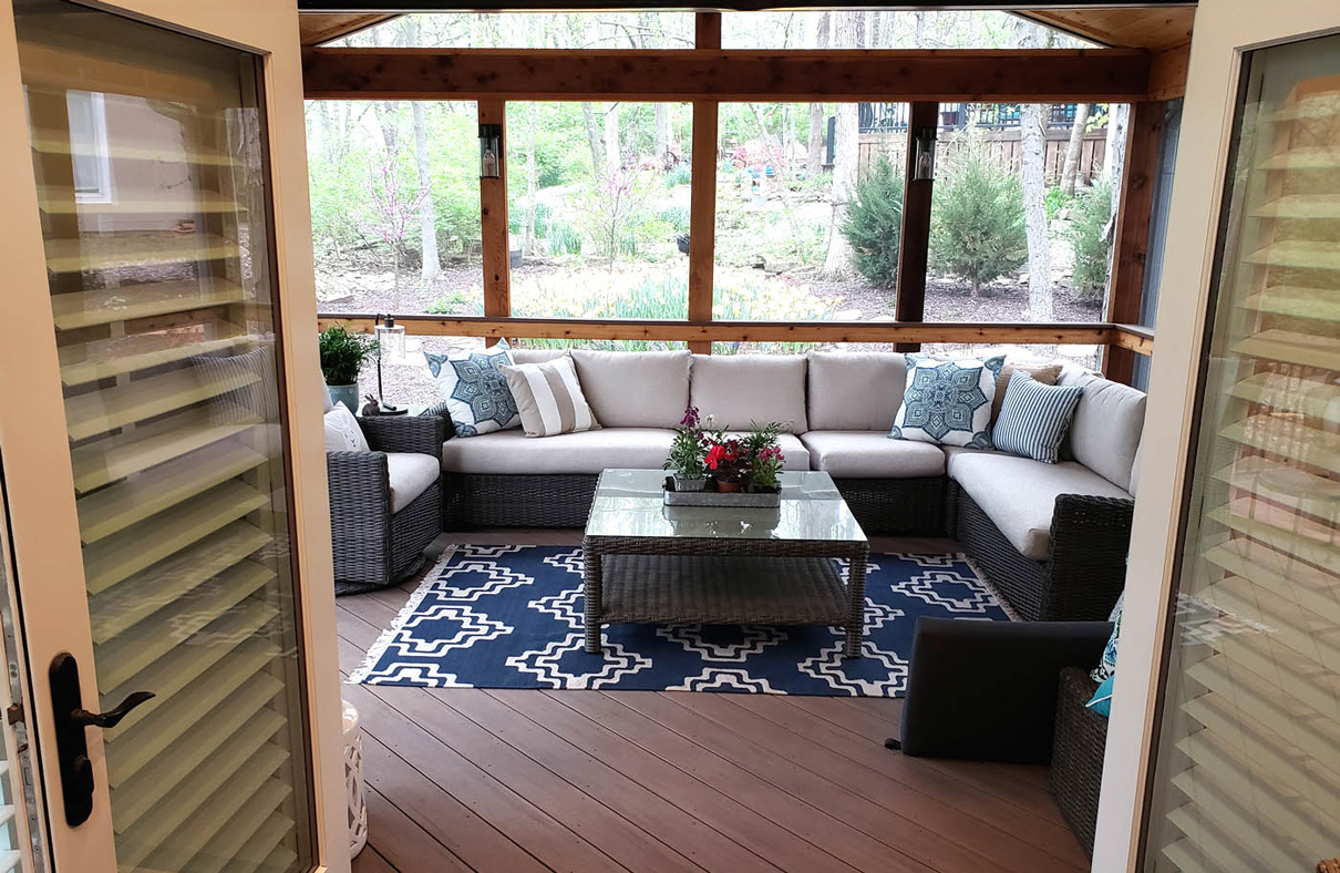 What is an indoor porch?
