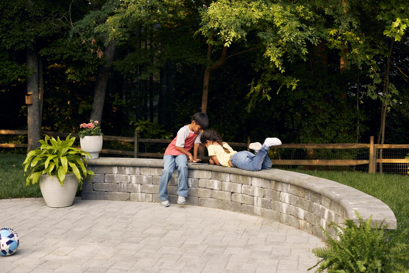 kids on bench