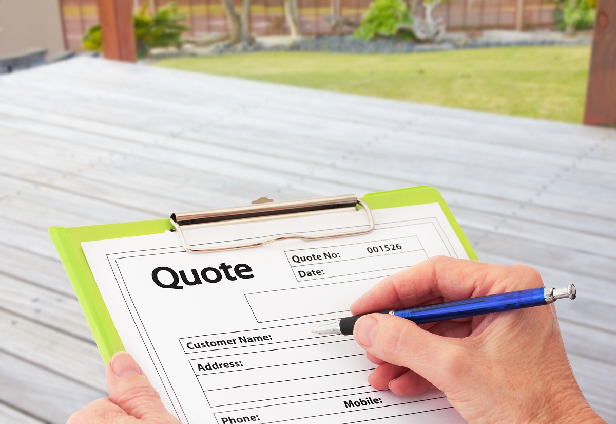 The Archadeck Difference is not just an estimate it is a firm quote in writing