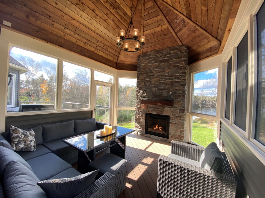 custom screened in porch