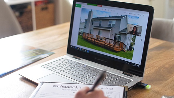 Virtual deck consultation with Archadeck