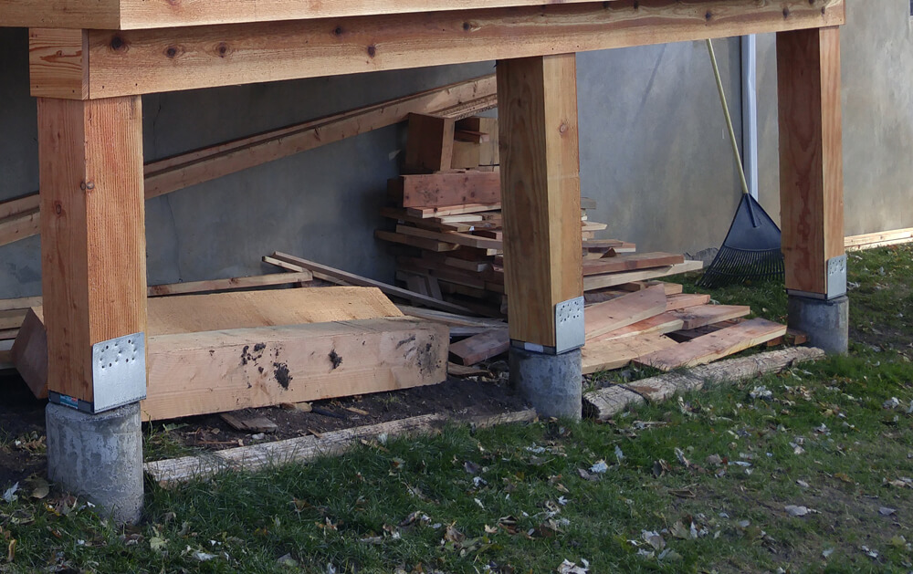 Custom deck under work