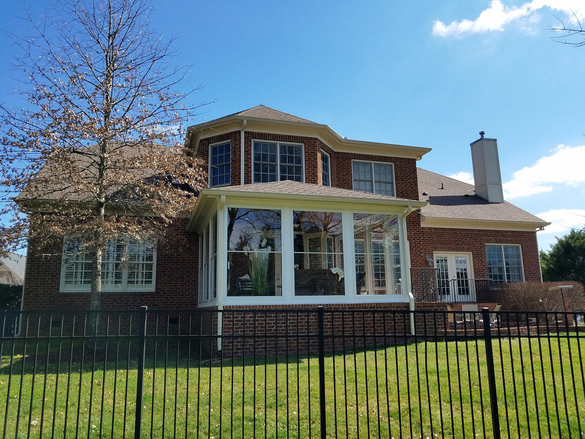 The smart way to upgrade an open screened porch to a 3-season porch.