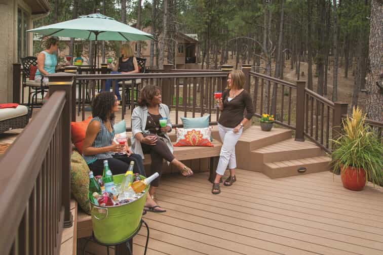 friends on a patio